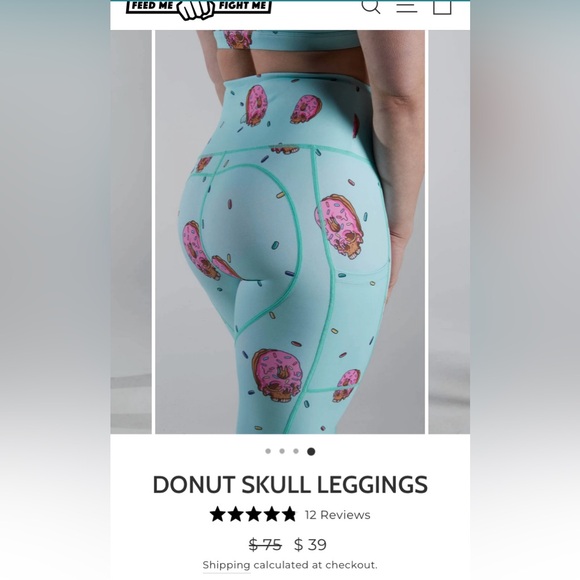Feed Me Fight Me Leggings - Picture 1 of 3